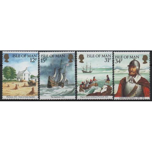 Ile De Man Timbres Le Mayflower 1986