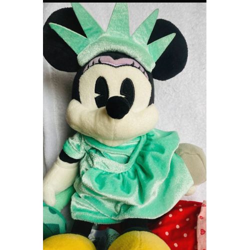 COLLECTOR RARE 🗽 Peluche Minnie Statue de la Liberté (12"/30cm) - EXCLUSIVITÉ Disney Store New York City