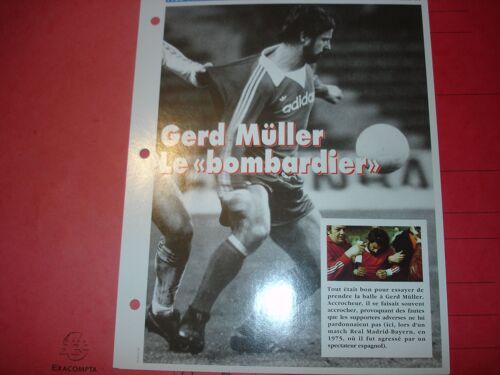 Fiche Champions De Légende Gerd Müller
