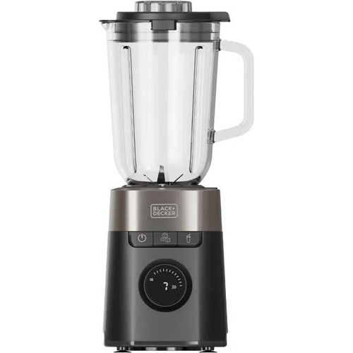 BlackDecker - Blender BXJB1201E 2200W Carafe en Verre 2,2L 8 Vitesses 6 Lames en Acier Inoxydable Fonction Pulse Smoot