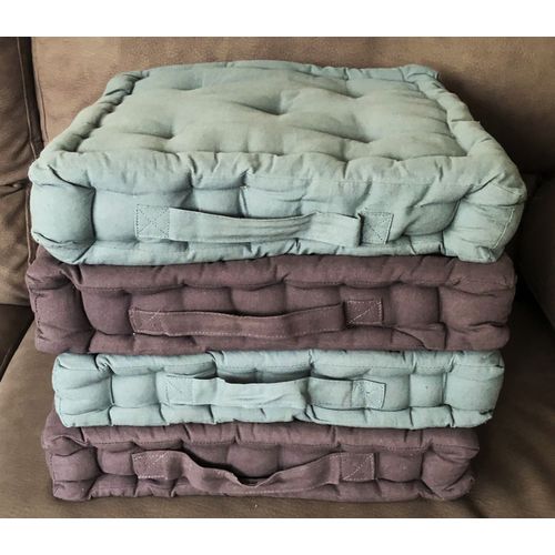 4 Coussins De Chaise 38 X 38 X 8 Cm