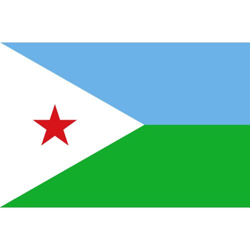 Drapeau Djibouti (15x10cm) - Sticker/Autocollant