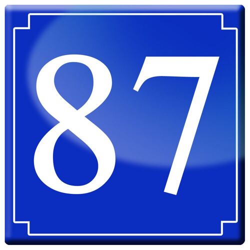Numéroderue87 - Classique 10x10cm - Sticker/Autocollant