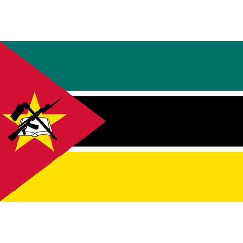 Drapeau Mozambique (15x10cm) - Sticker/Autocollant