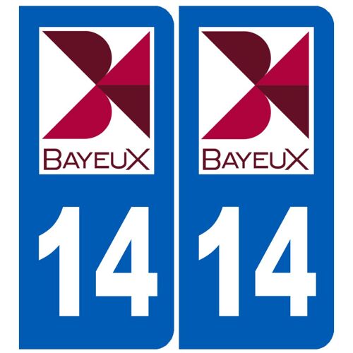 Immatriculation 14 Bayeux - Sticker/Autocollant