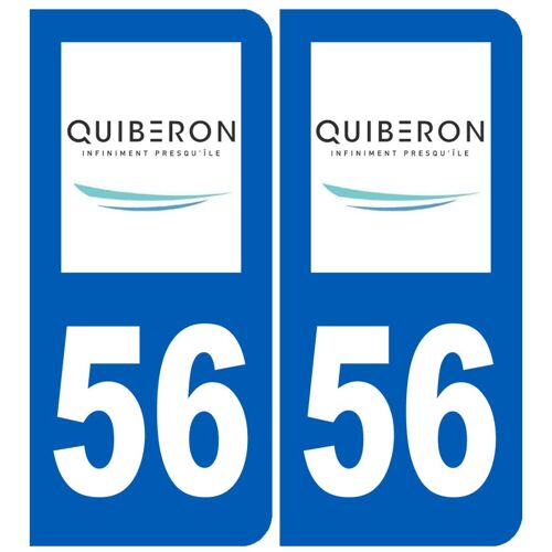 Immatriculation Quiberon 56 - Sticker/Autocollant