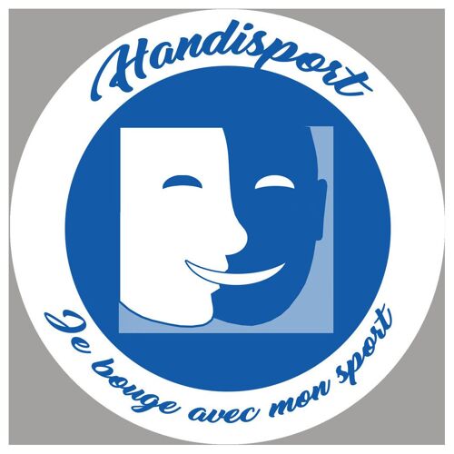 Handisport Muet - 15cm - Sticker/Autocollant