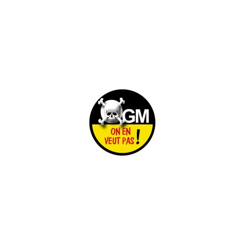 Ogm, On En Veut Pas (15cm) - Sticker/Autocollant