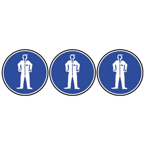 Protection Corporelle Obligatoire - 3fois 10cm - Sticker/Autocollant