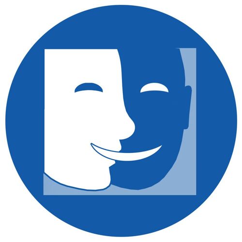 Accessibilité Handicap Muet Rond - 10cm - Sticker/Autocollant