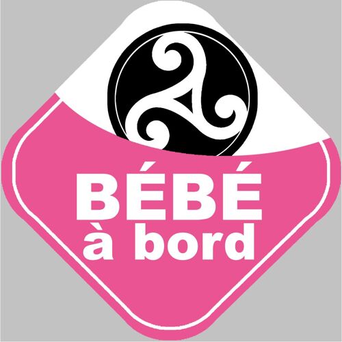Bébé À Bord Bretonne Triskel (15x15cm) - Sticker/Autocollant