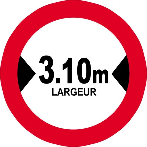 Largeur De Passage 3.10m - 5cm - Sticker/Autocollant