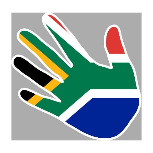 Afrique Du Sud - 5x5cm - Sticker/Autocollant