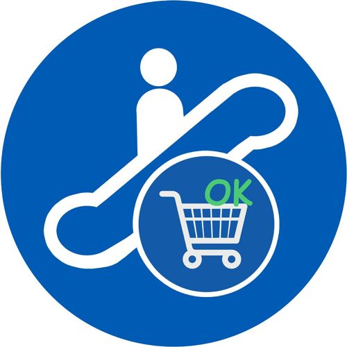 Escalateur Adaptés Aux Caddys - 10cm - Sticker/Autocollant