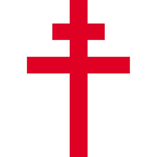Croix De Lorraine Détouré - 20x13cm - Sticker/Autocollant