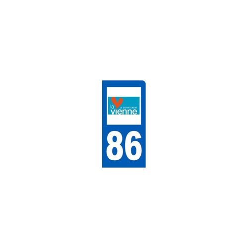 Immatriculation Motard 86 Vienne - Sticker/Autocollant