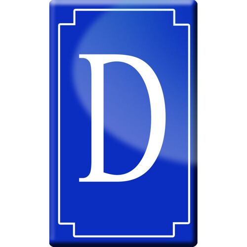 Complément Numéro De Rue D - Classique 10x6cm - Sticker/Autocollant