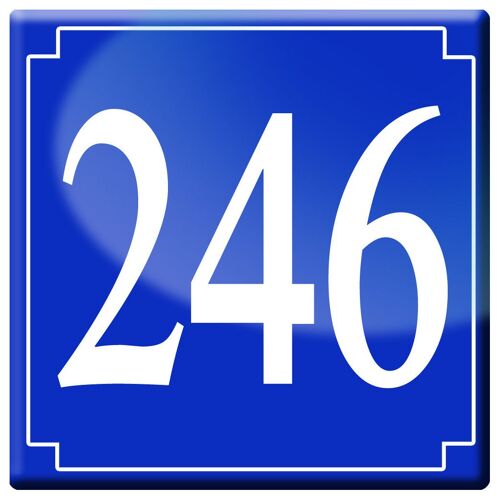 Numéroderue246 - Classique 10x10cm - Sticker/Autocollant