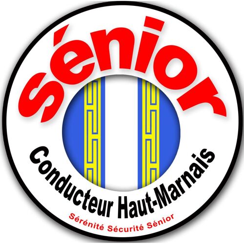 Conducteur Sénior Blason Haut-Marnais - 10cm - Sticker/Autocollant