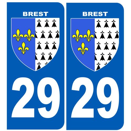 Immatriculation 29 Brest - Sticker/Autocollant