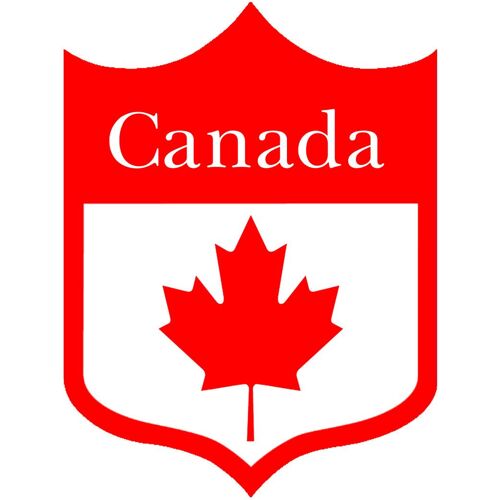 Blason Canadian - 15x11cm - Sticker/Autocollant