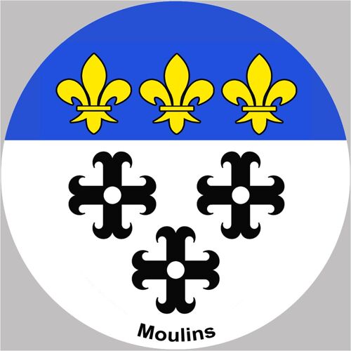 Moulins (20cm) - Sticker/Autocollant