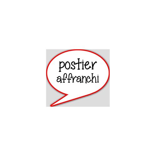 Postier Affranchi - 10x9cm - Sticker/Autocollant