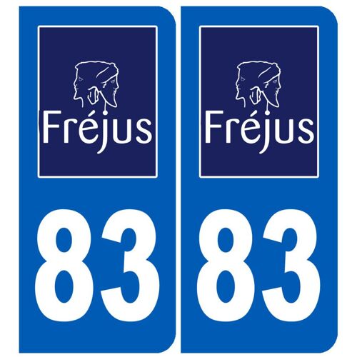 Immatriculation 83 Fréjus - Sticker/Autocollant