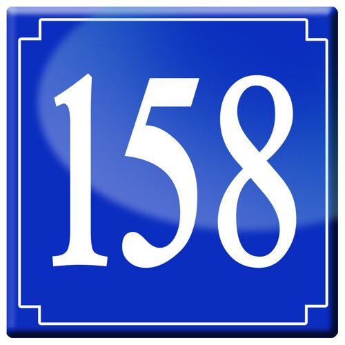 Numéroderue158 - Classique 10x10cm - Sticker/Autocollant