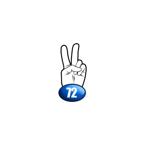 Salut De Motard Département 72 (10x4,8cm) - Sticker/Autocollant