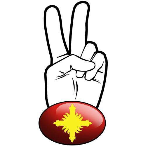 Salut De Motard Gascon - 15x7,2cm - Sticker/Autocollant