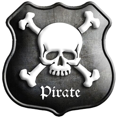Crâne Pirate (10x10cm) - Sticker/Autocollant