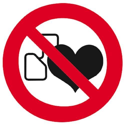 Interdit Aux Personnes Portant Un Stimulateur Cardiaque - 5cm - Sticker/Autocollant