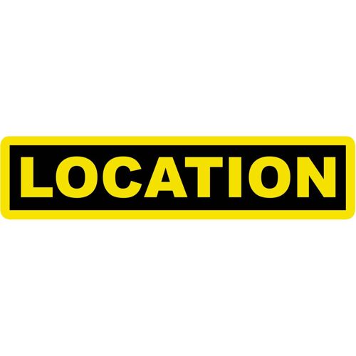 Location Fond Noir (30x7cm) - Sticker/Autocollant