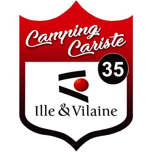 Campingcariste Ille Et Vilaine 35 - 20x15cm - Sticker/Autocollant