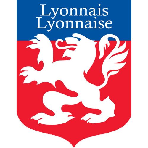Lyonnais Lyonnaise - 10x7,7cm - Sticker/Autocollant
