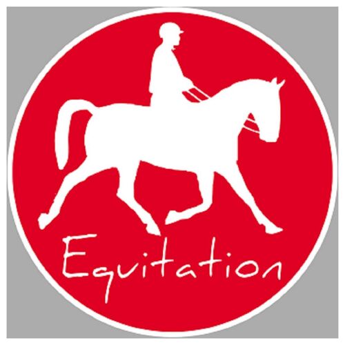 Équitation - 20cm - Sticker/Autocollant