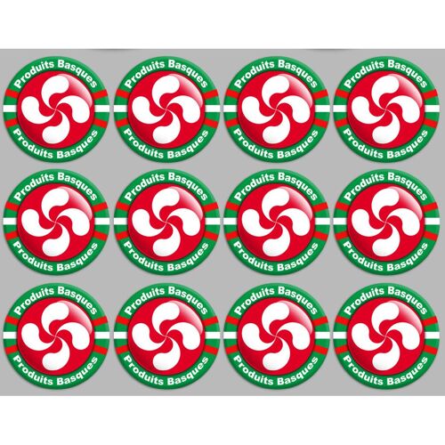 Produits Basques Rouge - 12fois 5cm - Sticker/Autocollant