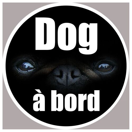 Dog À Bord - 15cm - Sticker/Autocollant