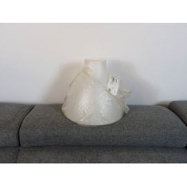 Abat Jour Conique En Plastique Blanc-