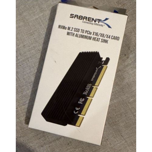 Adaptateur Sabrent NVMe M.2 SSD vers PCIe X16/X8/X4