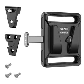 Kit de plaque batterie V-Mount SIRUI Mini AM-VM03, base V-Lock avec 2 plaques wedge, compatible tige 15mm et filetages 1/4"-20