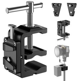 Pince batterie V-Mount SIRUI AM-VM05 à ouverture large, plaque universelle avec C-clamp et 2 plaques wedge, fixation rapide pour trépied ou pied lumineux