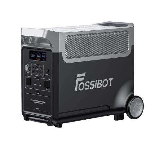 FOSSiBOT F3600 générateur électrique, batterie LiFePO4 puissance de sortie 3600W (pic 7200W) 3840Wh, générateur solaire adapté à l'usage de secours familial/camping extérieur/VR-car
