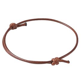 Zense - Bracelet Fin Marron Pour Homme En Corde Cirée Ajustable Zb0363