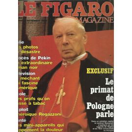 Le Figaro Magazine 09/11/1980 Cardinal Wyszynski, Maxime Saury, Marcel Carné, Léonor Fini, Uderzo, Mme Mao/Robert Lacontre, Larry Hagman & Lida Gray,Charlotte Rampling,Woody Allen,Christian Petrossian