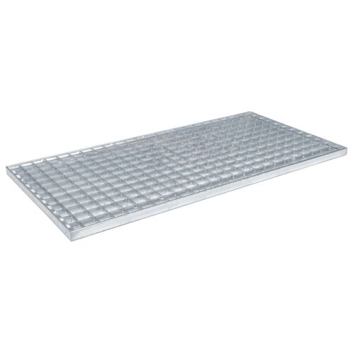 vidaXL Grille Argent 80 x 40 x 2 cm Acier galvanisé à chaud