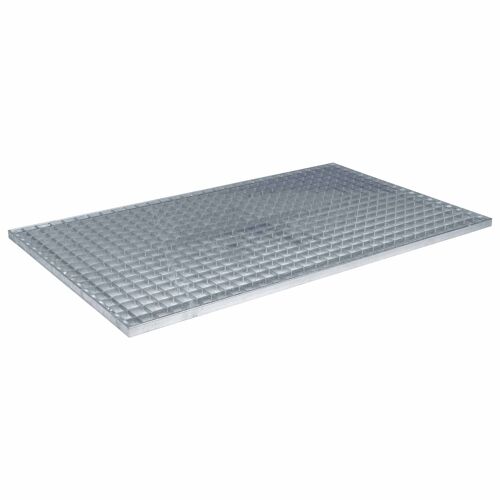 vidaXL Grille Argent 100 x 60 x 2 cm Acier galvanisé à chaud