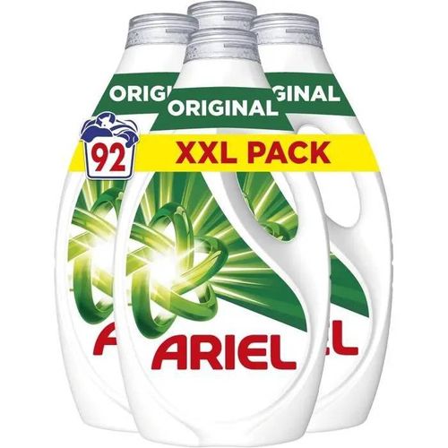 Ariel Lessive Liquide,92 Lavages,Original,Action détachante en 1 seul lavage,fabriqué en France