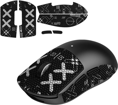 Mouse Grip Tape for Logitech G Pro Wireless X Superlight, Ruban de Préhension pour Souris Compatible avec Logitech G Pro Wireless X Superlight, Résistant à la Transpiratio,NoirX